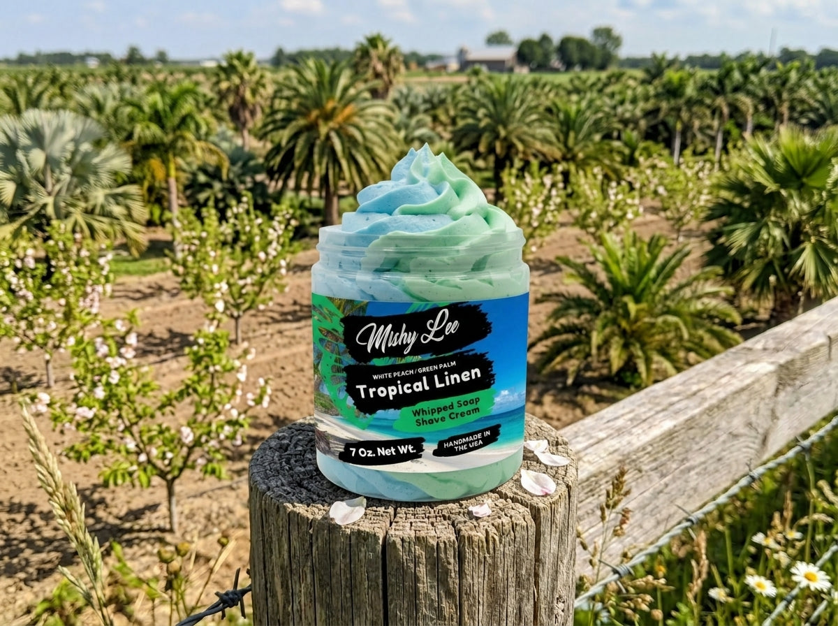 Crème fouettée Tropical Lin nettoyante et à raser