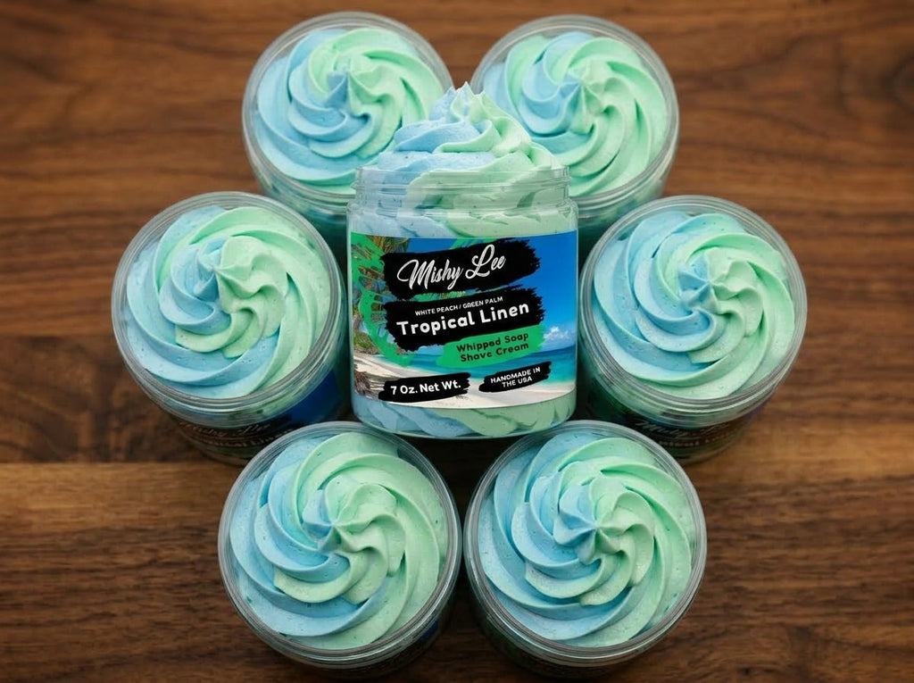 Crème fouettée Tropical Lin nettoyante et à raser