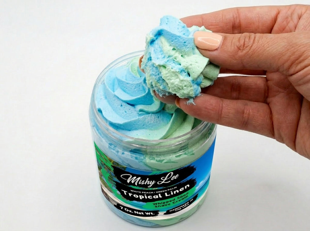 Crème fouettée Tropical Lin nettoyante et à raser