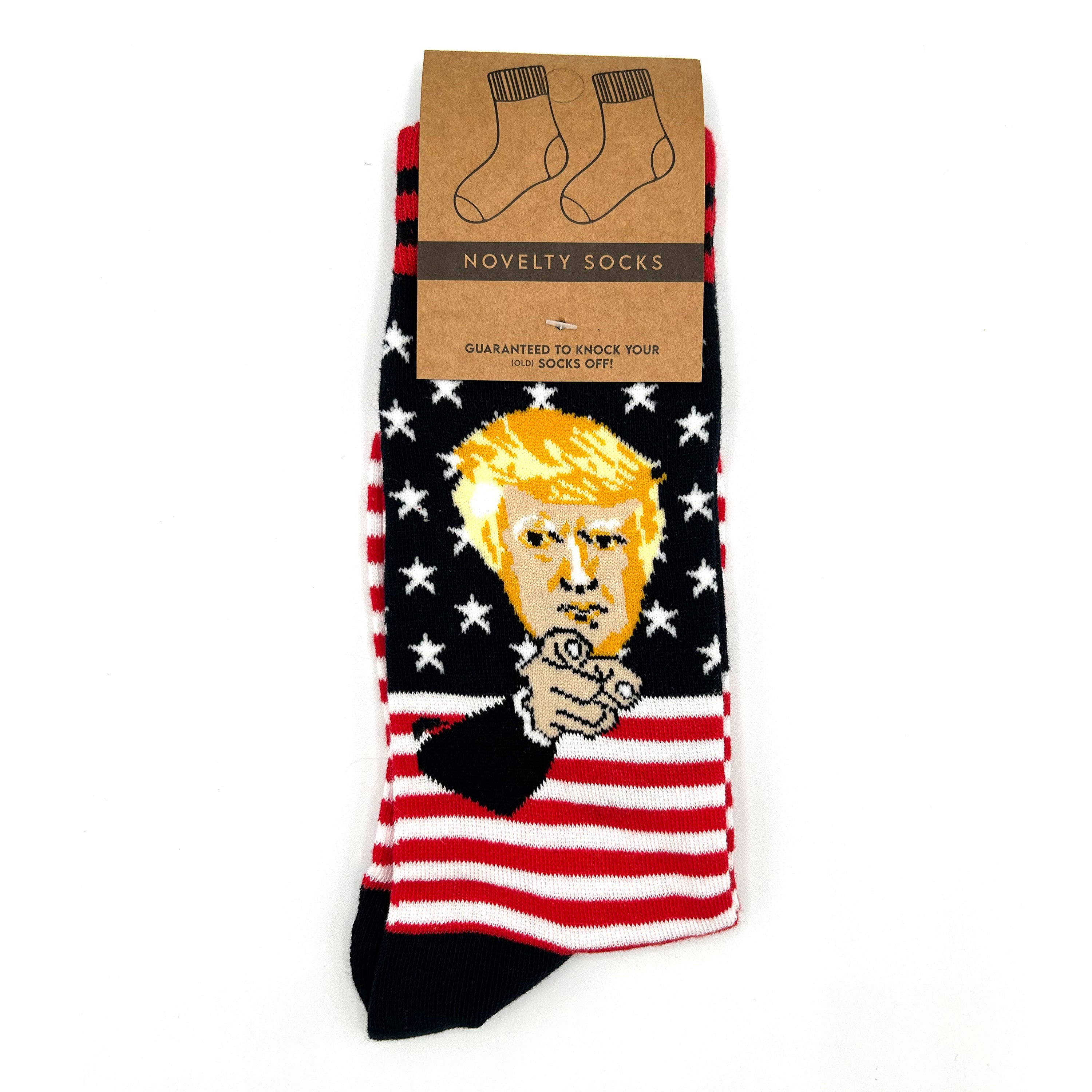 Chaussettes fantaisie drapeau des États-Unis Trump