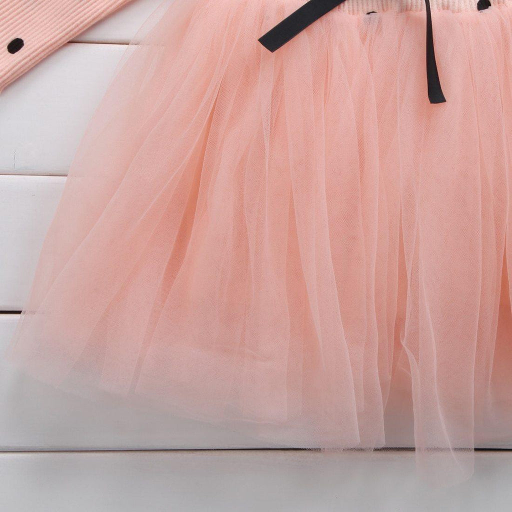 Robe de princesse à manches longues pour bébé fille, vêtements pour nouveau-né, avec nœud et pois, tutu, robe de soirée, vêtements pour bébé fille, style élégant