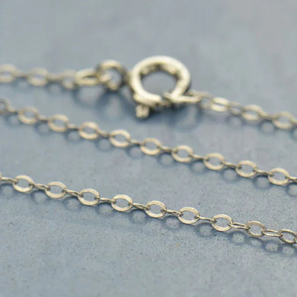 Collier chaîne délicate 1,3 mm | Argent sterling ou or 14 carats laminé