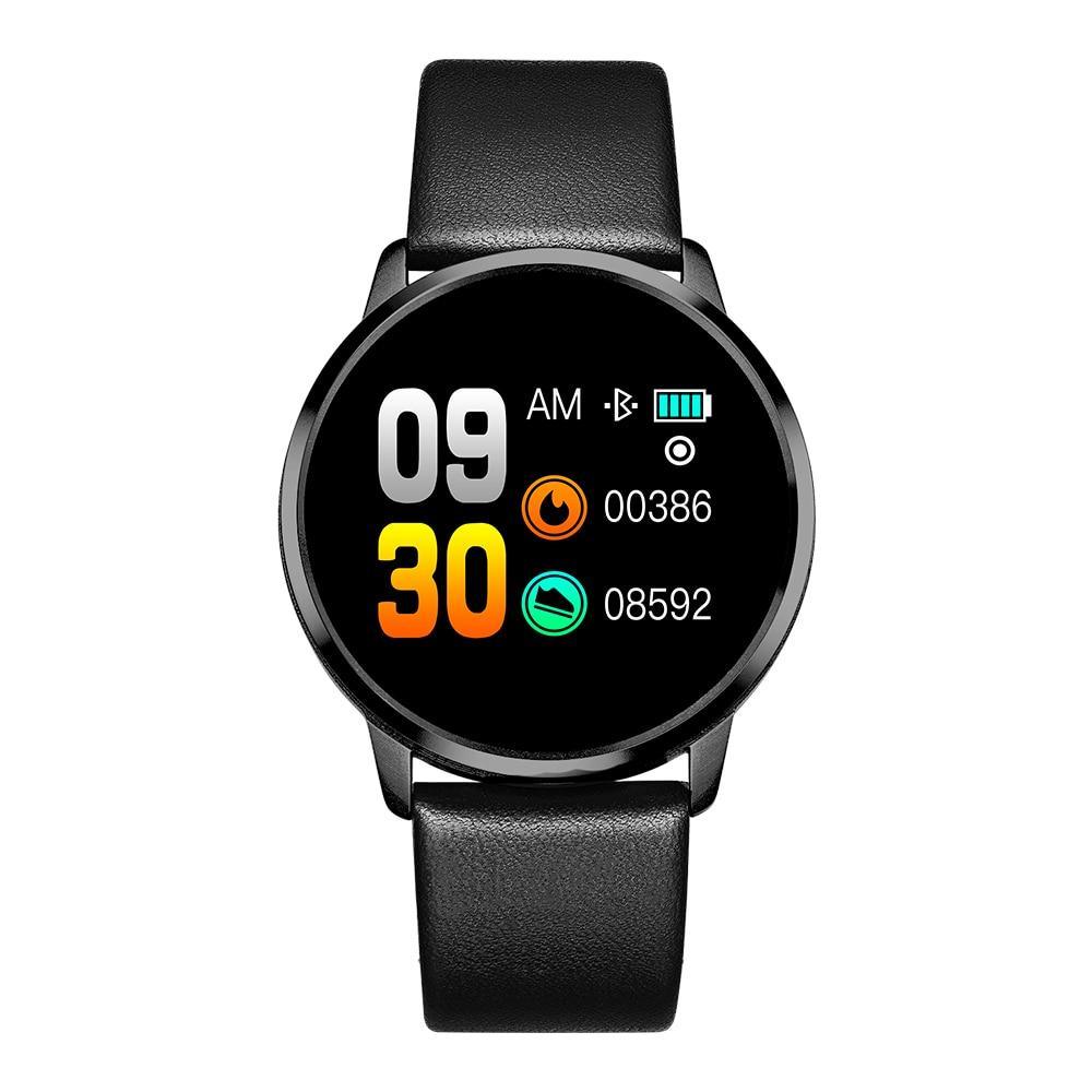 Montre Intelligente Tendance Luxe avec Écran LED Couleur Smartwatch Femme Moniteur de Fréquence Cardiaque Suivi d'Activité Physique