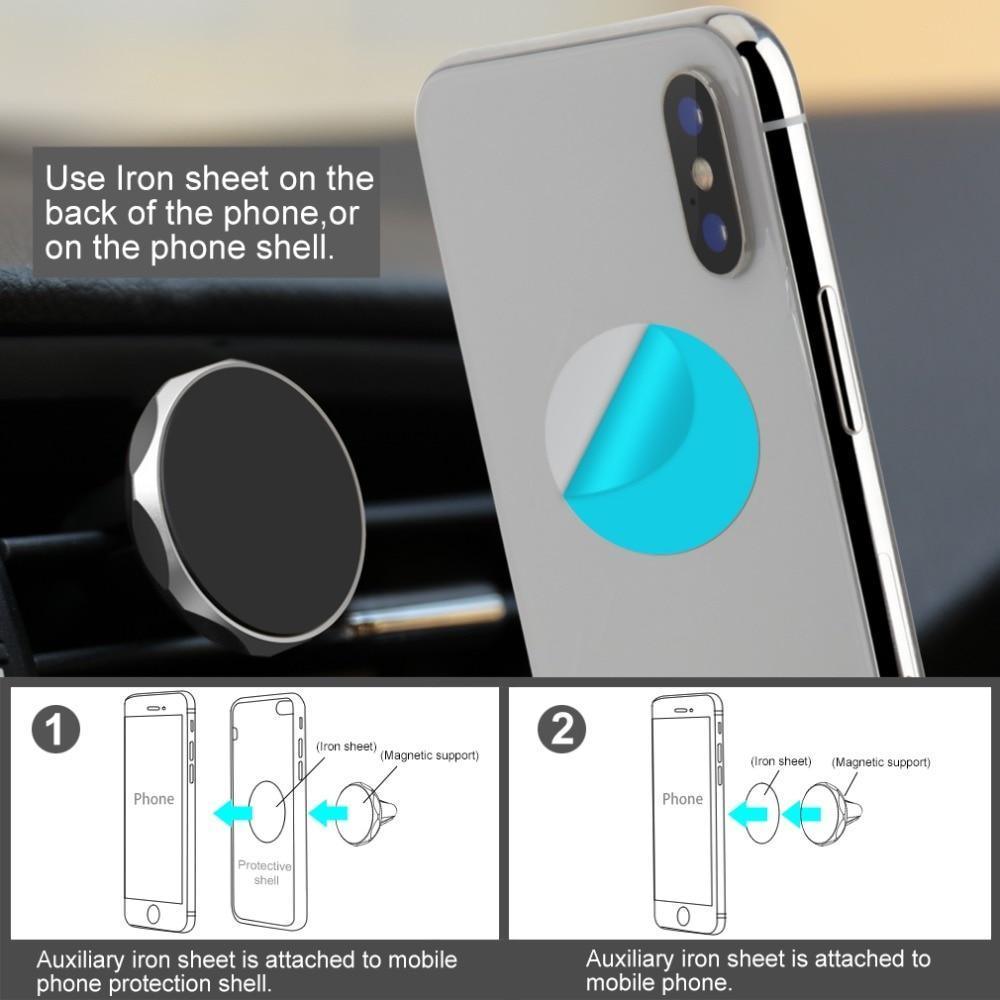Support De Téléphone Magnétique De Voiture Rotatif À 360 Degrés Support De Téléphone De Voiture Support Magnétique Pour Téléphone De Voiture