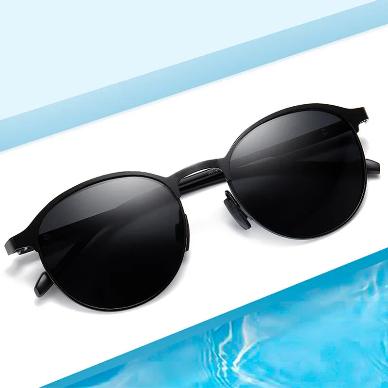 BARCUR Lunettes de soleil tendance pour femmes, monture ronde polarisée – Lunettes de soleil élégantes et intemporelles pour la conduite et le style décontracté – Protection UV400, verres antireflets