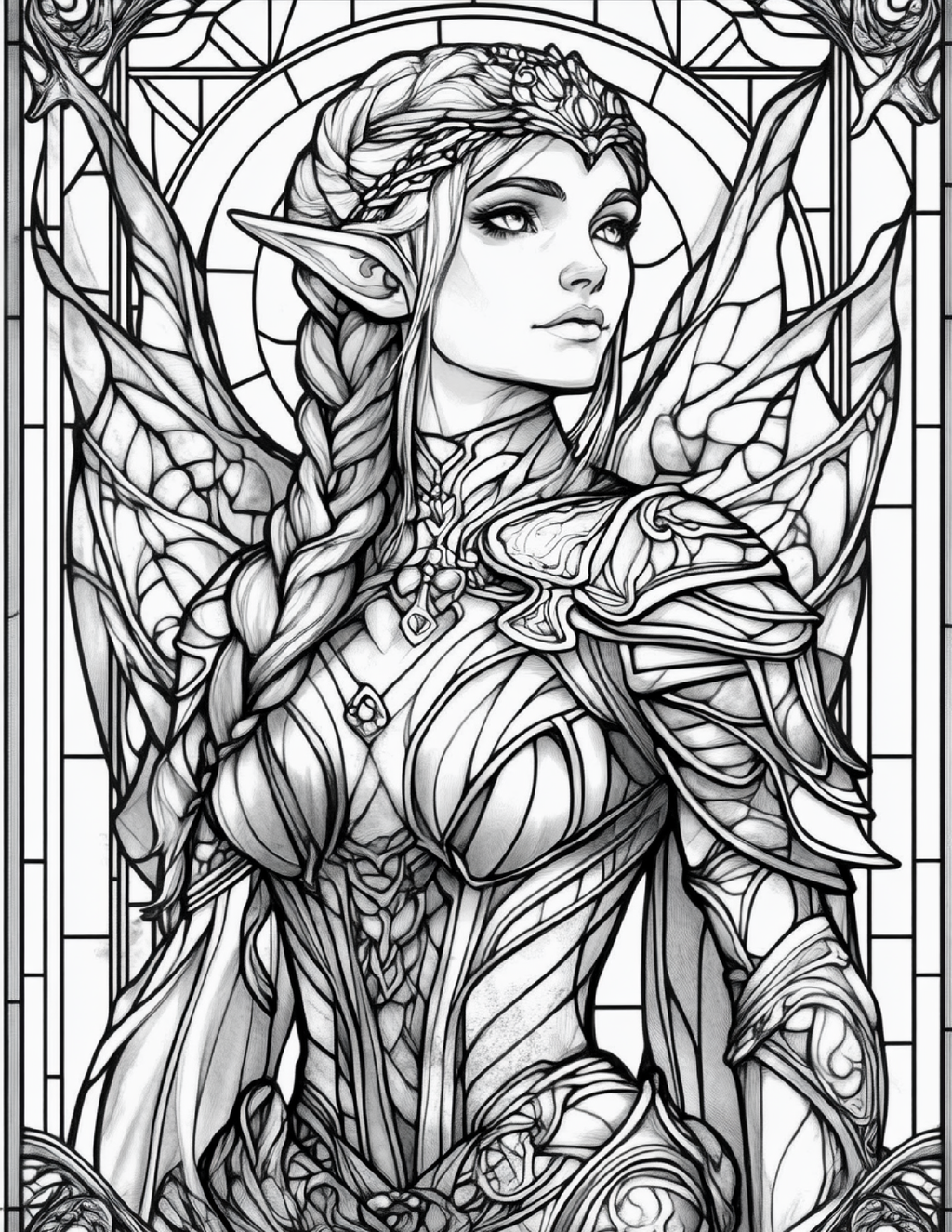 Garden Spirits: Stained Glass Fairies & Elves – Volume 3