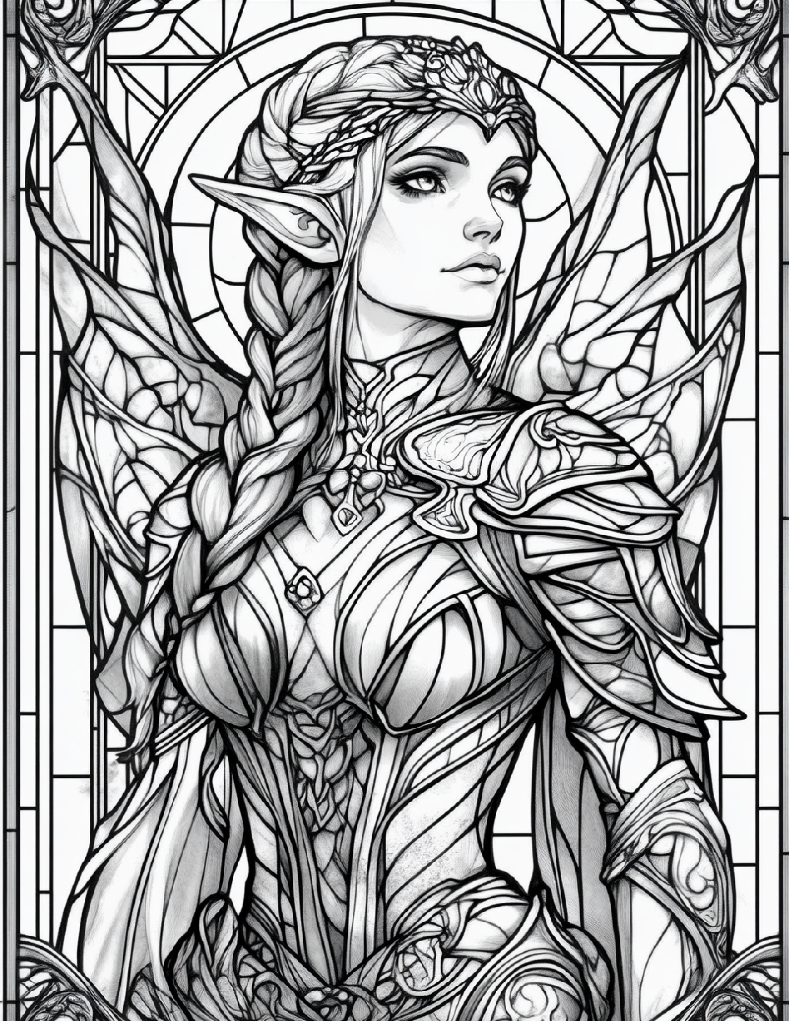 Garden Spirits: Stained Glass Fairies & Elves – Volume 3