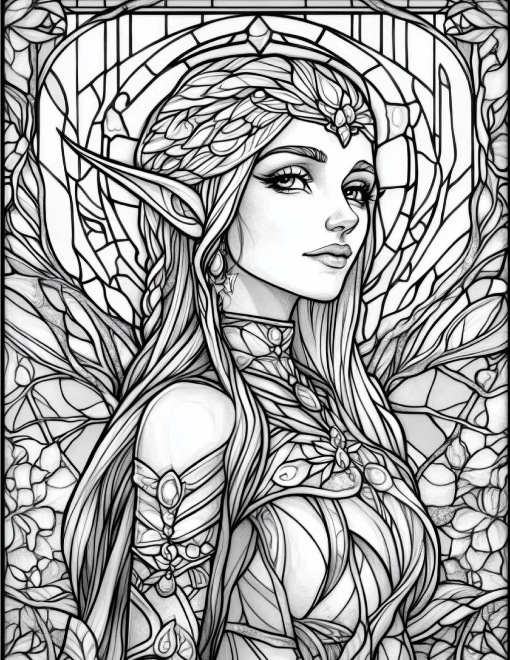 Garden Spirits: Stained Glass Fairies & Elves – Volume 3