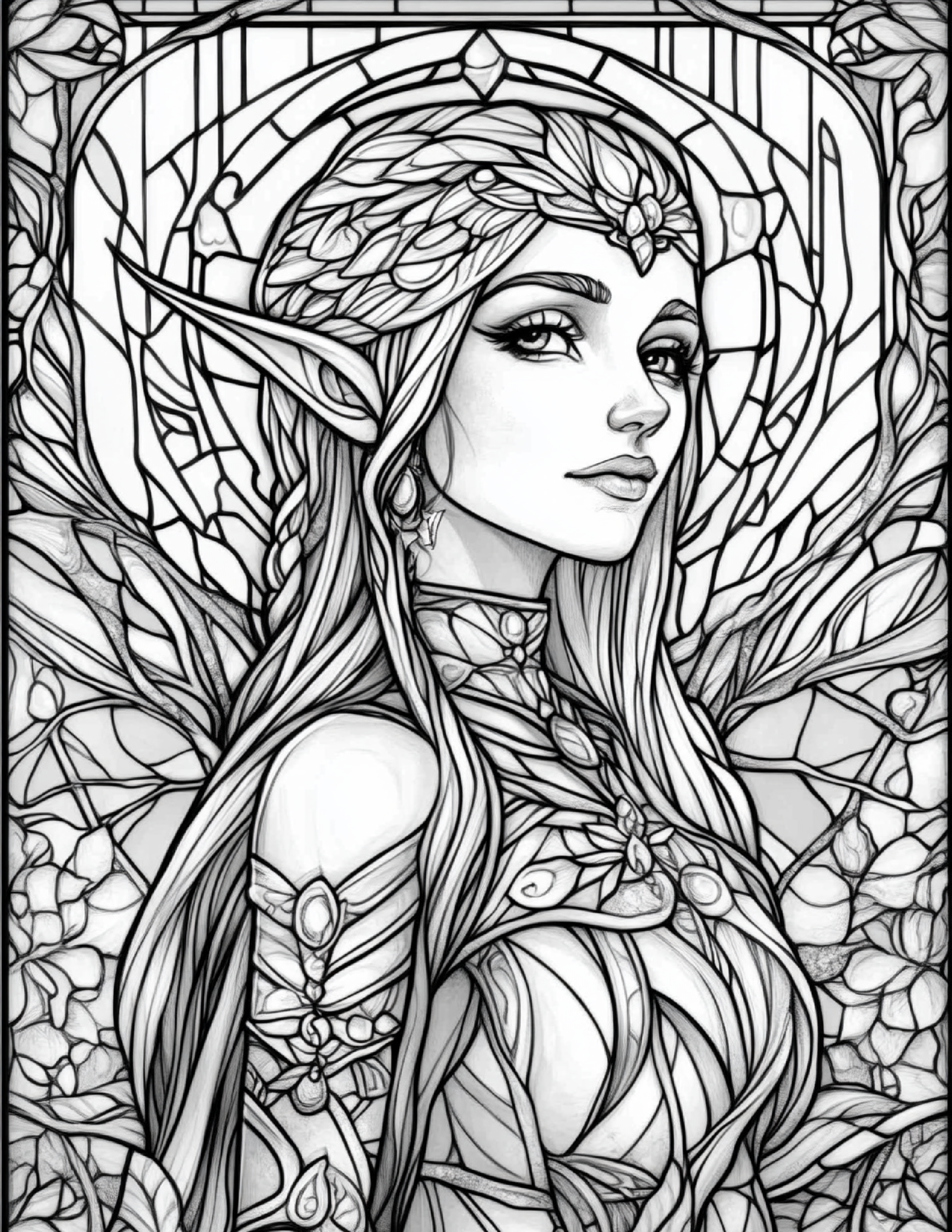 Garden Spirits: Stained Glass Fairies & Elves – Volume 3
