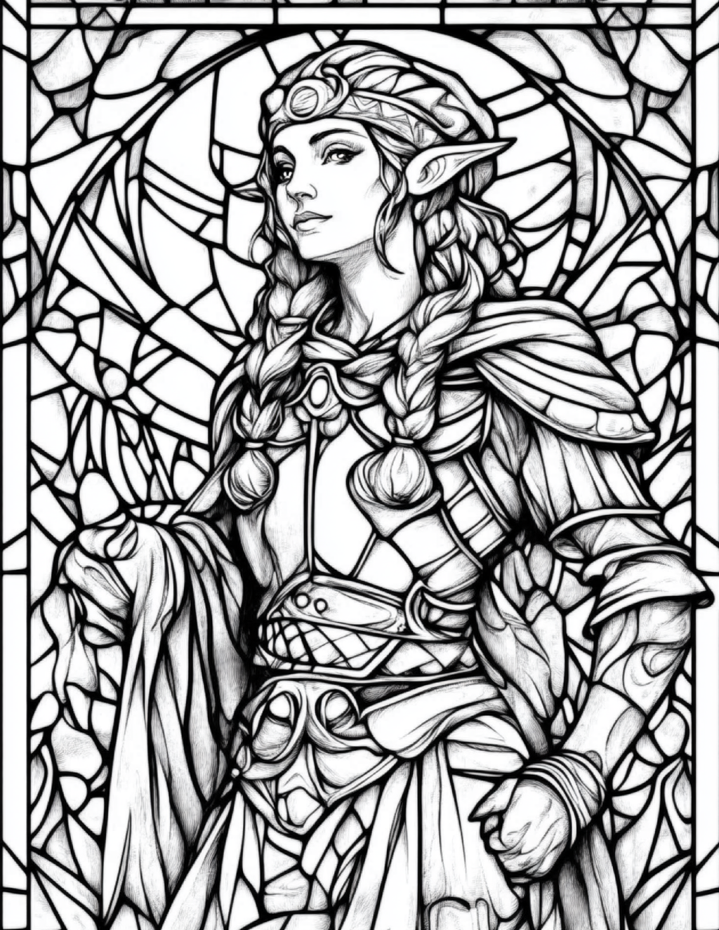 Garden Spirits: Stained Glass Fairies & Elves – Volume 3