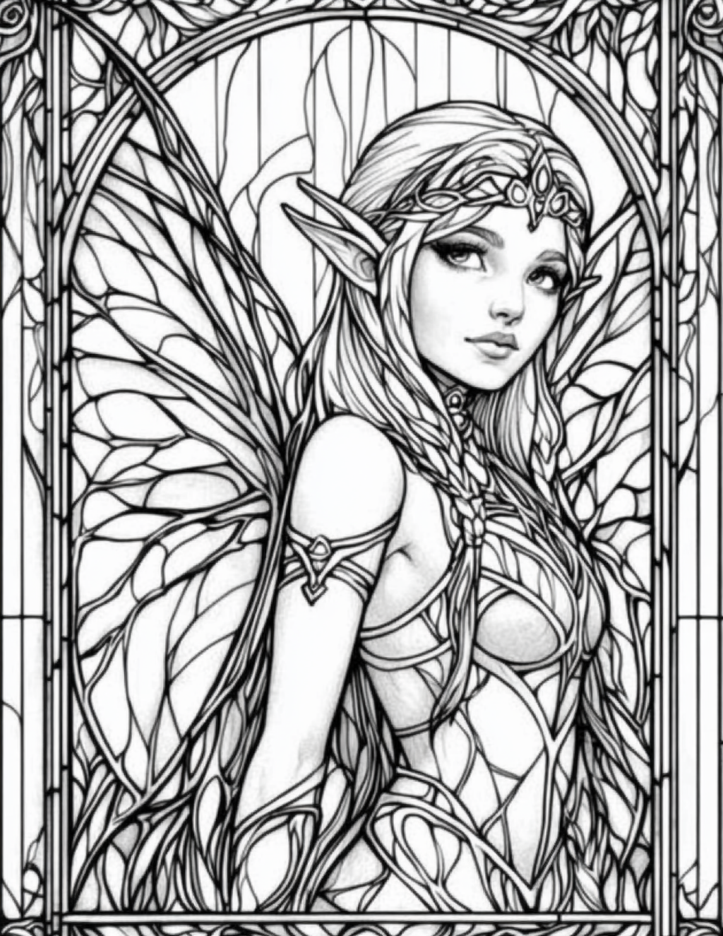 Garden Spirits: Stained Glass Fairies & Elves – Volume 5