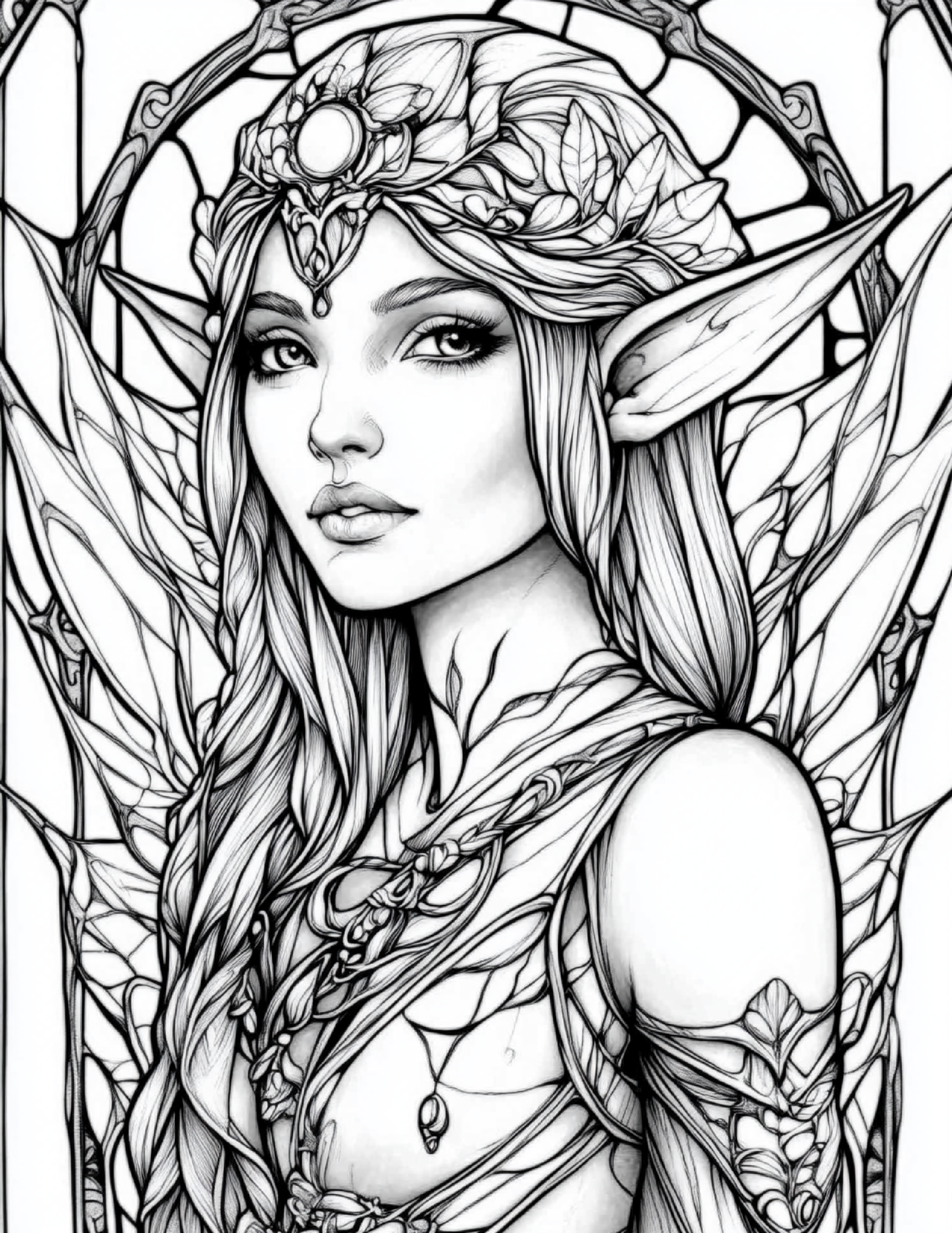 Garden Spirits: Stained Glass Fairies & Elves – Volume 5