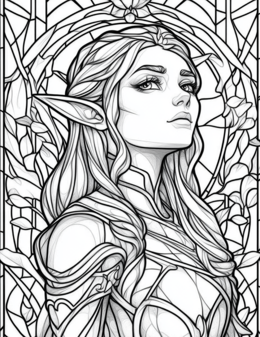 Garden Spirits: Stained Glass Fairies & Elves – Volume 5
