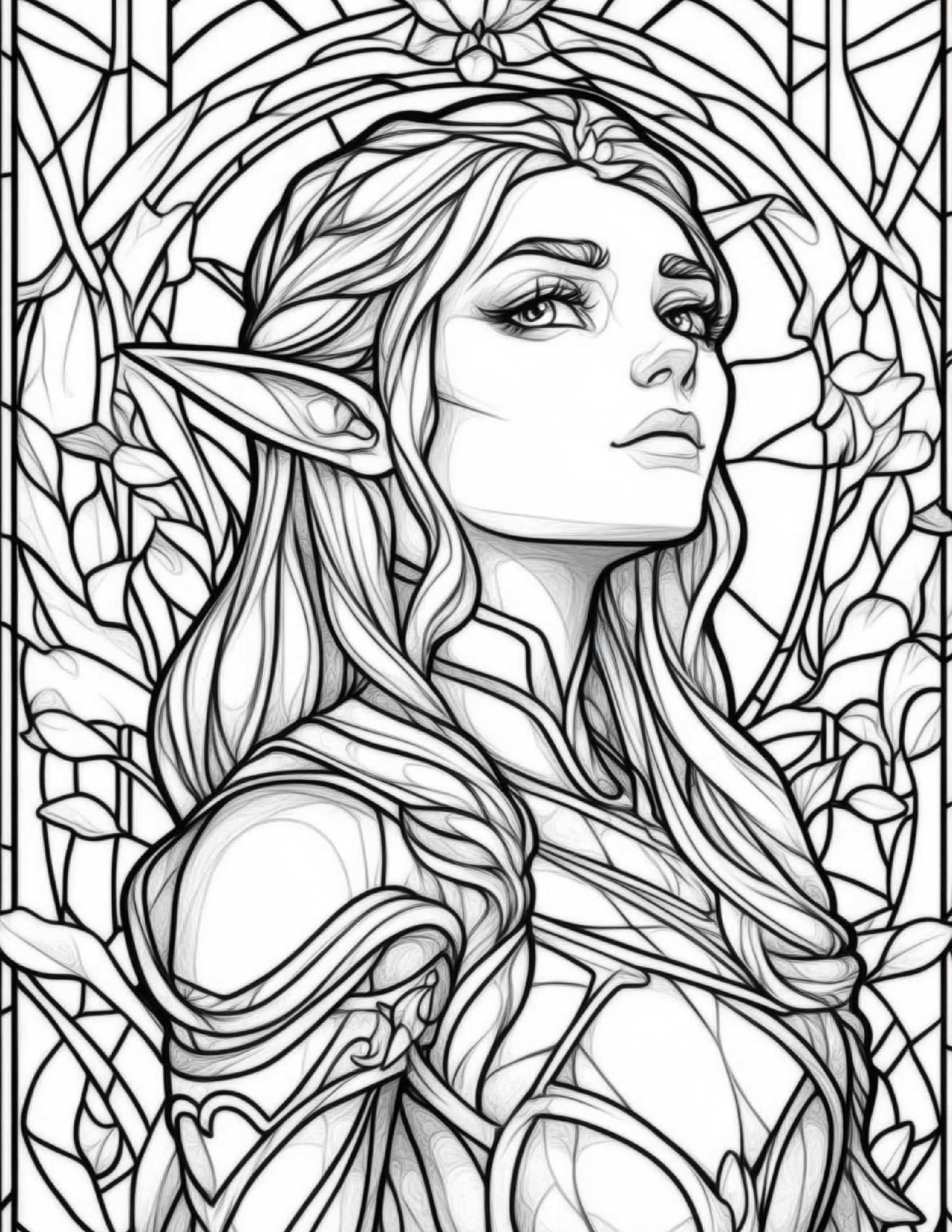 Garden Spirits: Stained Glass Fairies & Elves – Volume 5