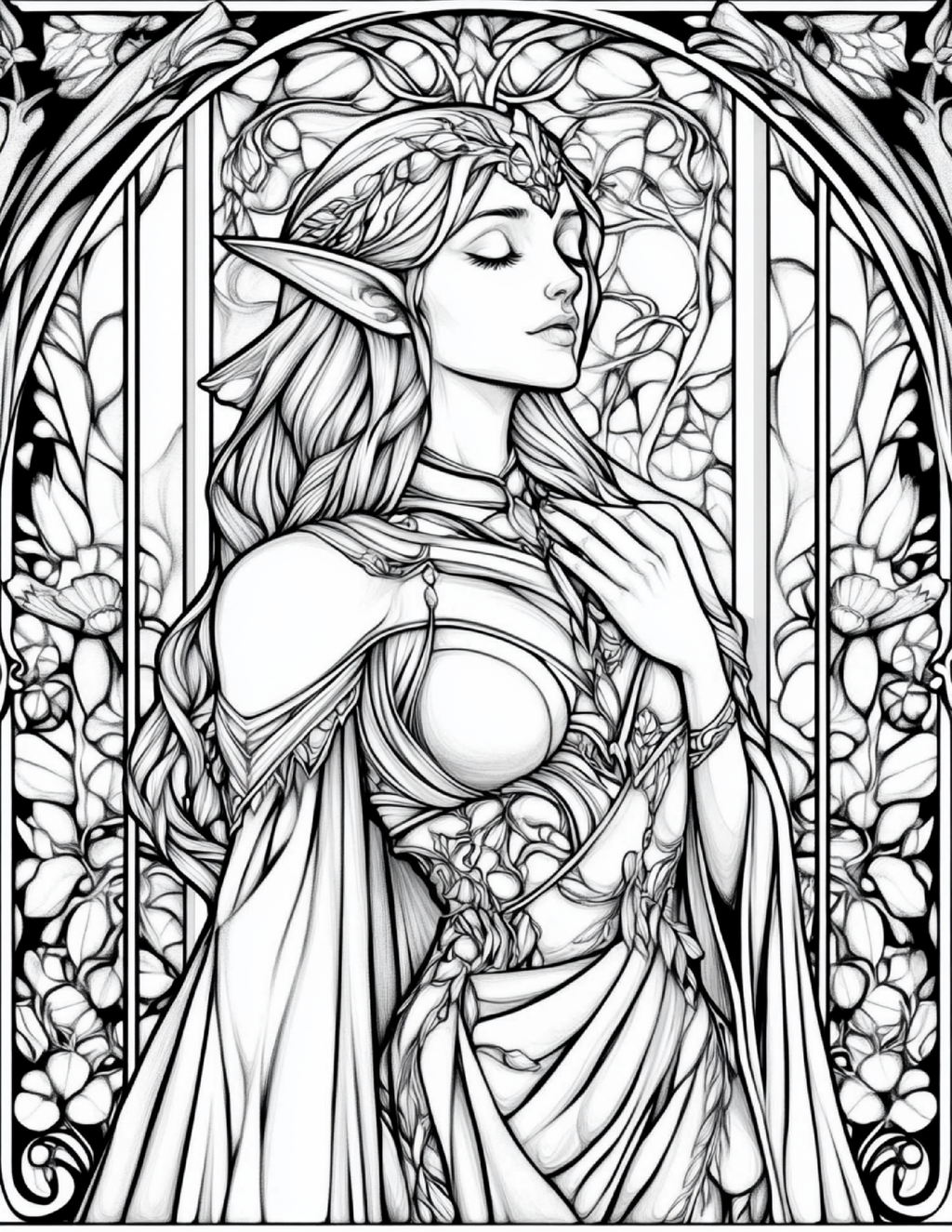 Garden Spirits: Stained Glass Fairies & Elves – Volume 5