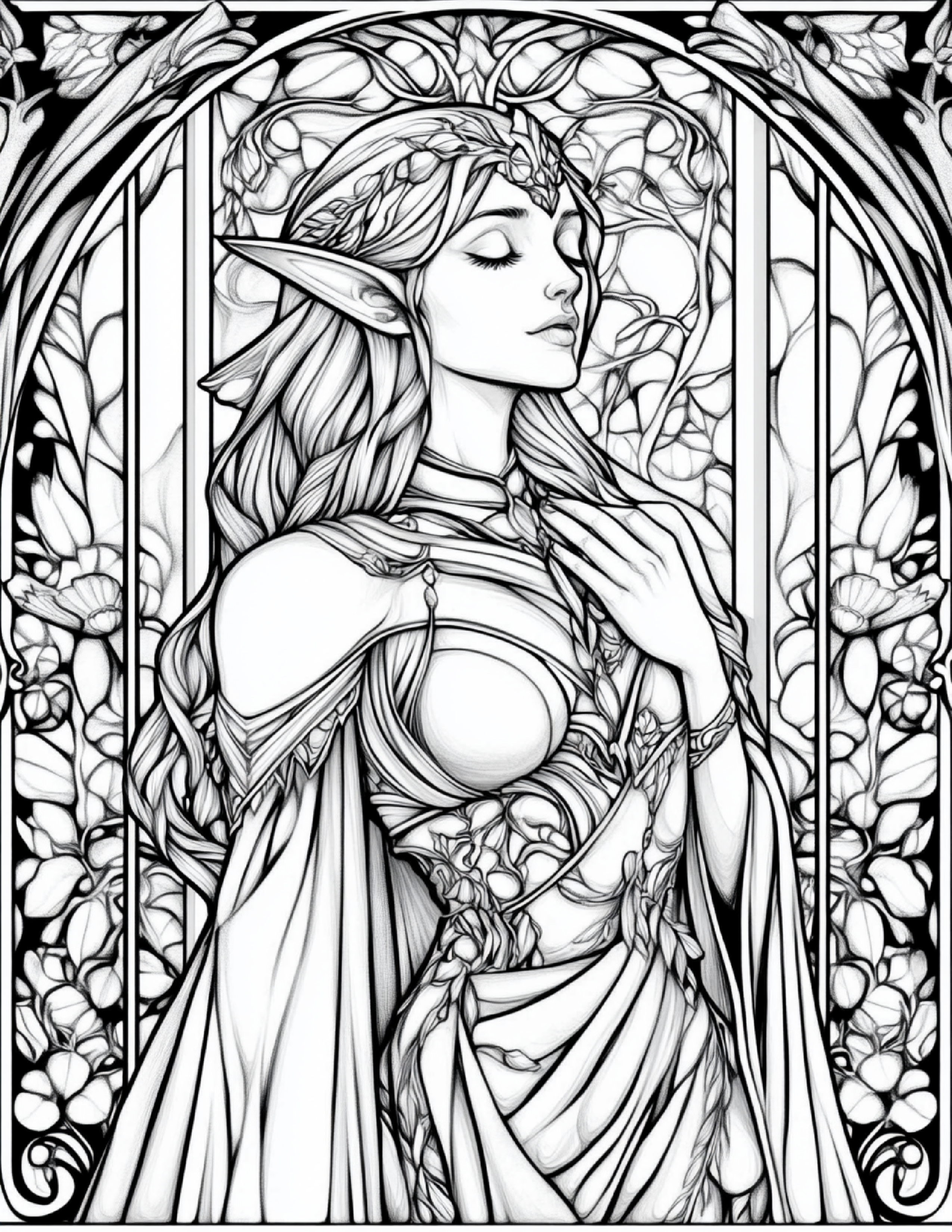 Garden Spirits: Stained Glass Fairies & Elves – Volume 5