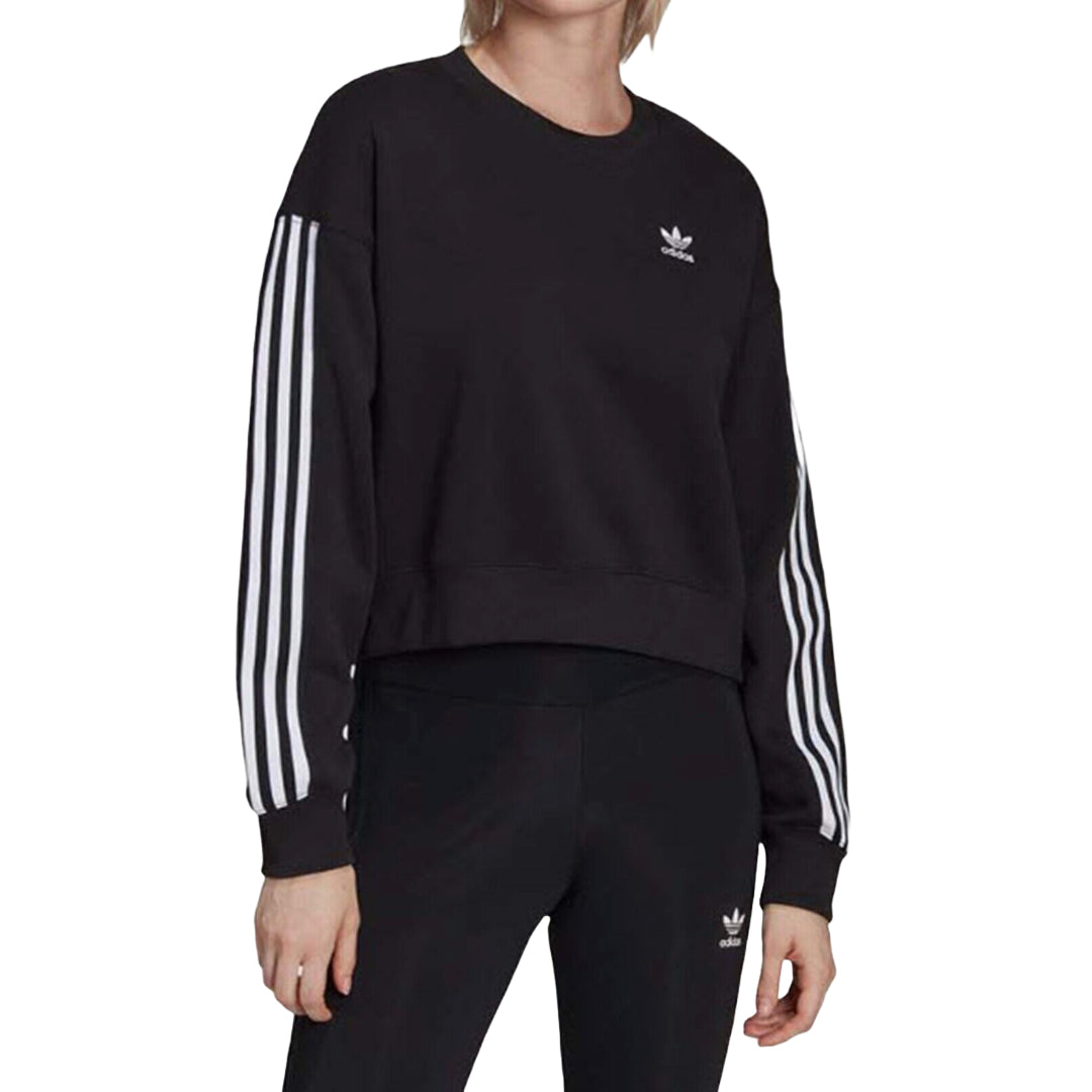Sweat-shirt Femme adidas - Noir Blanc