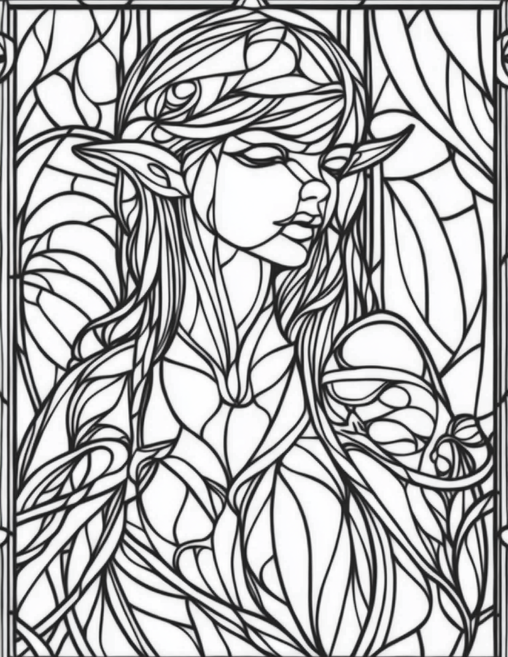Garden Spirits: Stained Glass Fairies & Elves – Volume 2