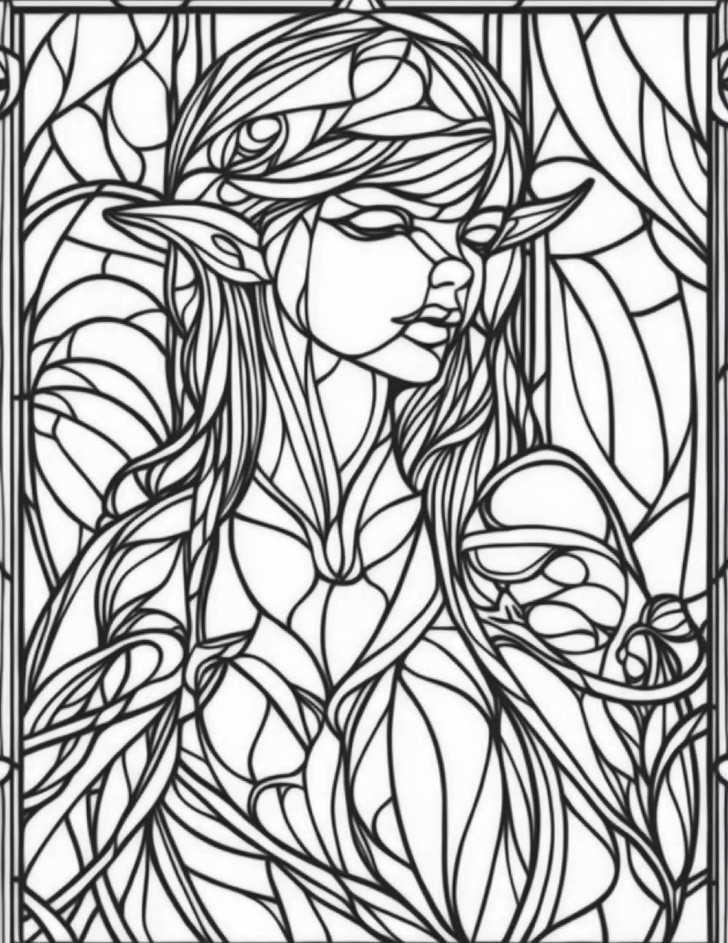 Garden Spirits: Stained Glass Fairies & Elves – Volume 2