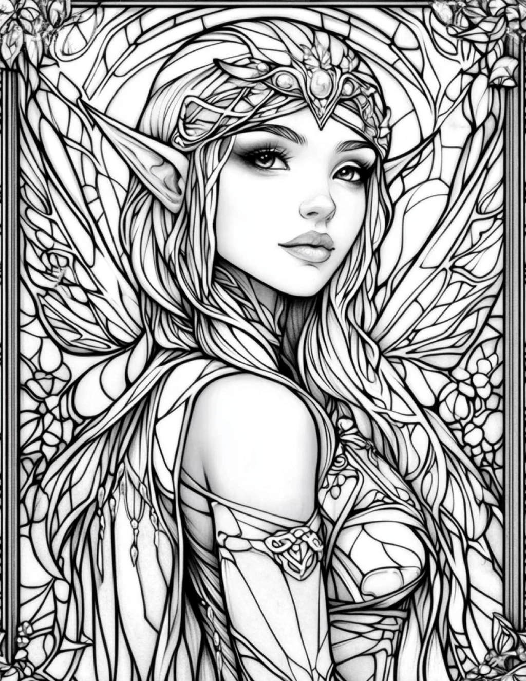 Garden Spirits: Stained Glass Fairies & Elves – Volume 2