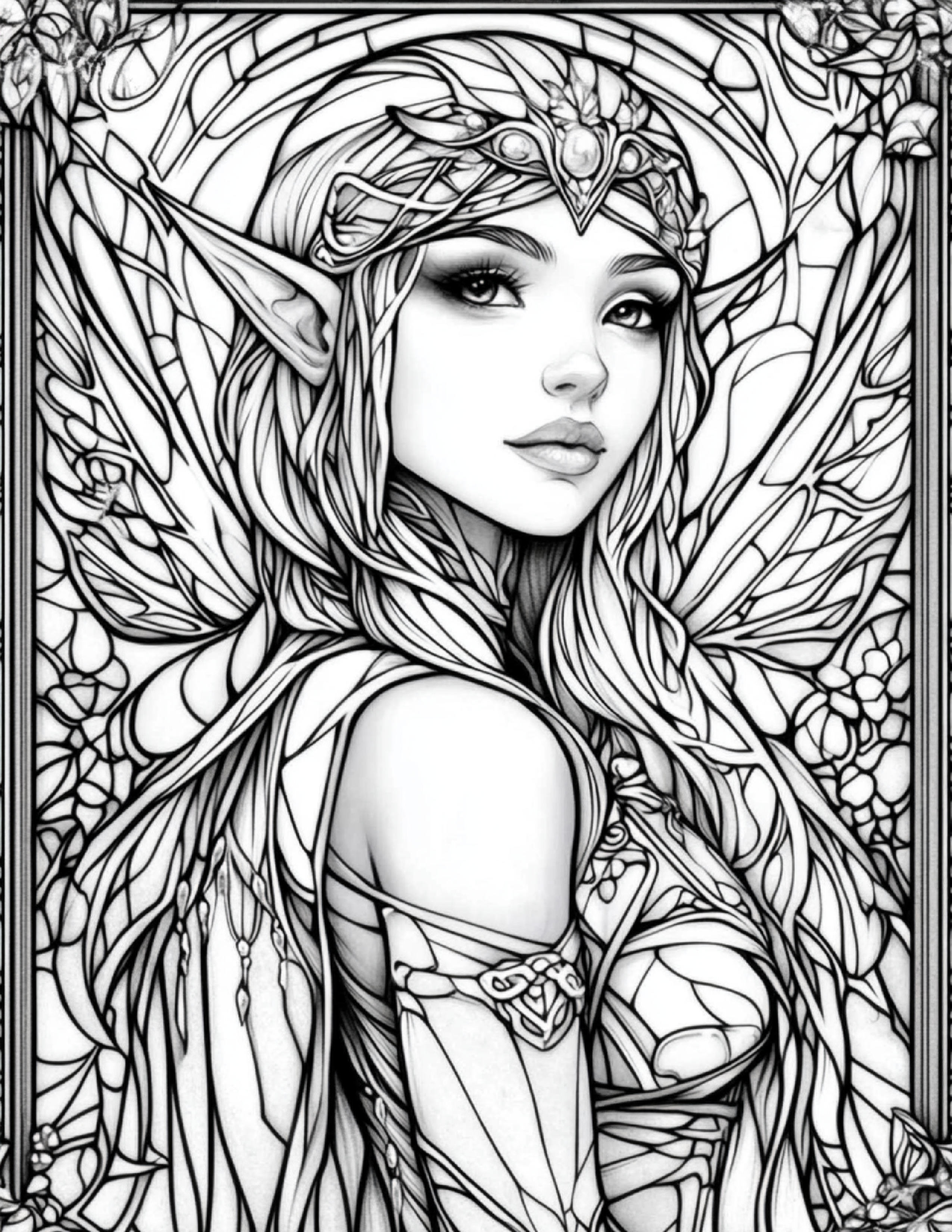 Garden Spirits: Stained Glass Fairies & Elves – Volume 2