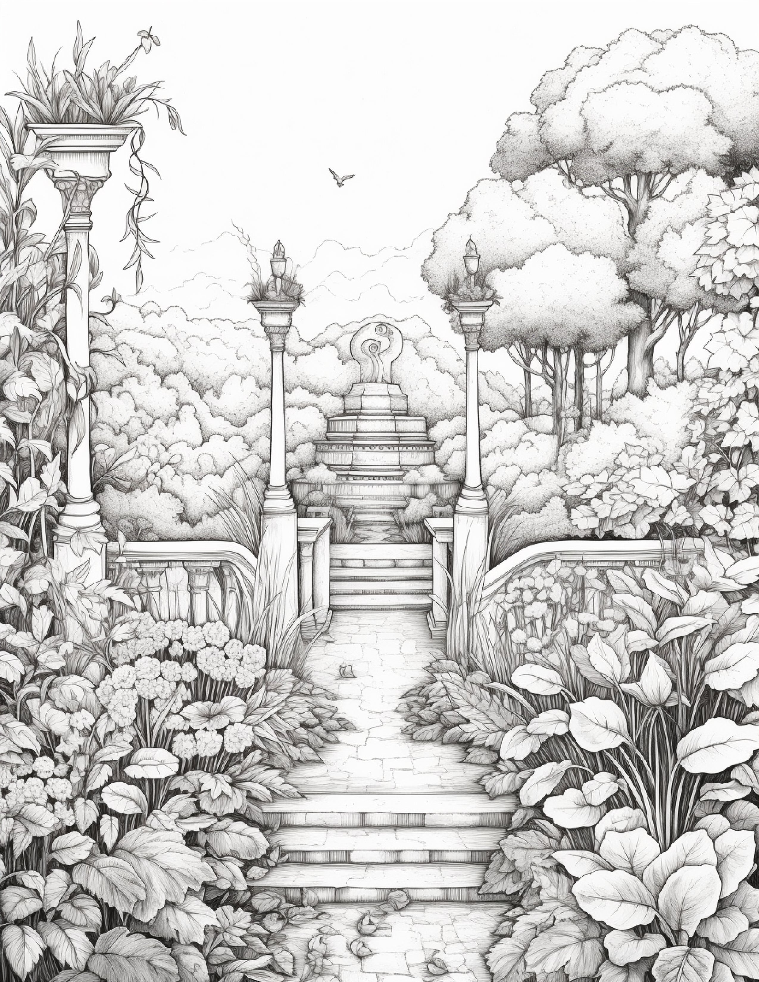 Secret Garden Coloring Collection – Volume Four