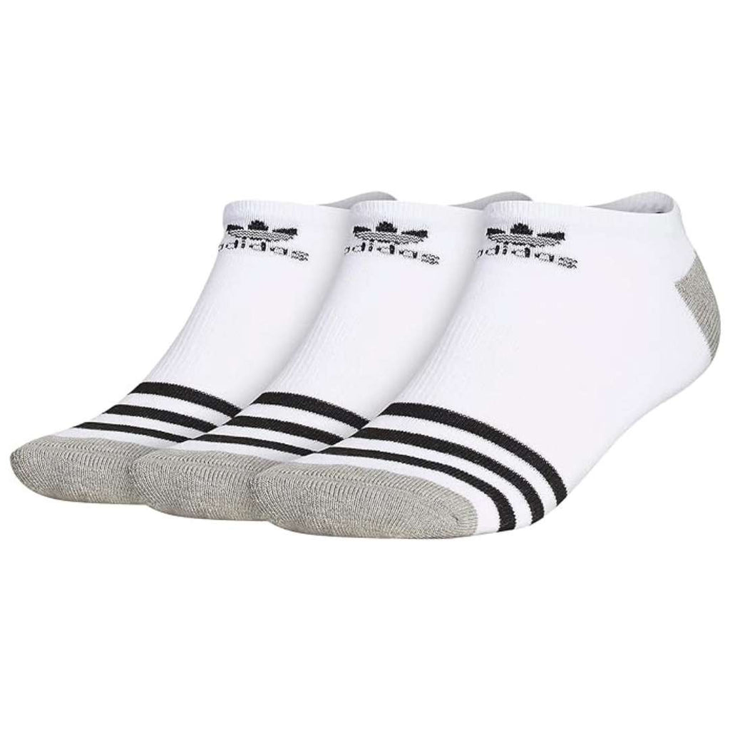 adidas Originals Chaussettes basses Roller (lot de 3) pour homme - Blanc/Noir/Gris chiné