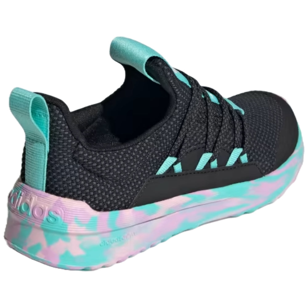 adidas LITE RACER ADAPT 5.0 CHAUSSURES À LACETS ENFILABLES pour enfant (Core Black / Clear Pink / Flash Aqua)