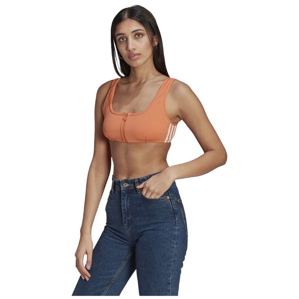 Haut de bikini adidas adicolor Classics pour femme - Hazy Orange / Hazy Copper