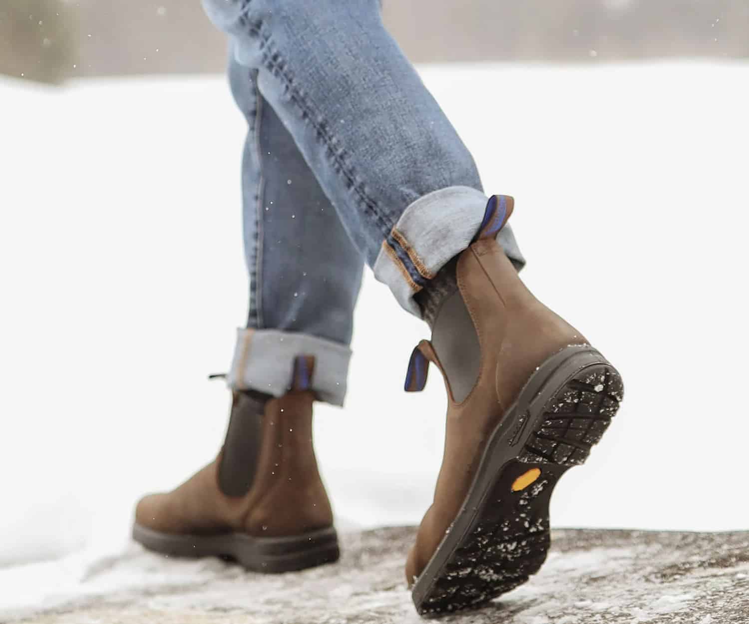 Bottes Chelsea Blundstone unisexe tout-terrain thermiques - Marron antique
