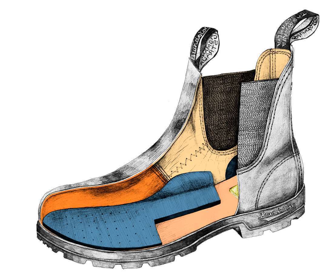 Blundstone 1409 BOTTINES CHELSEA ORIGINALES POUR FEMME - MARRON FONCÉ