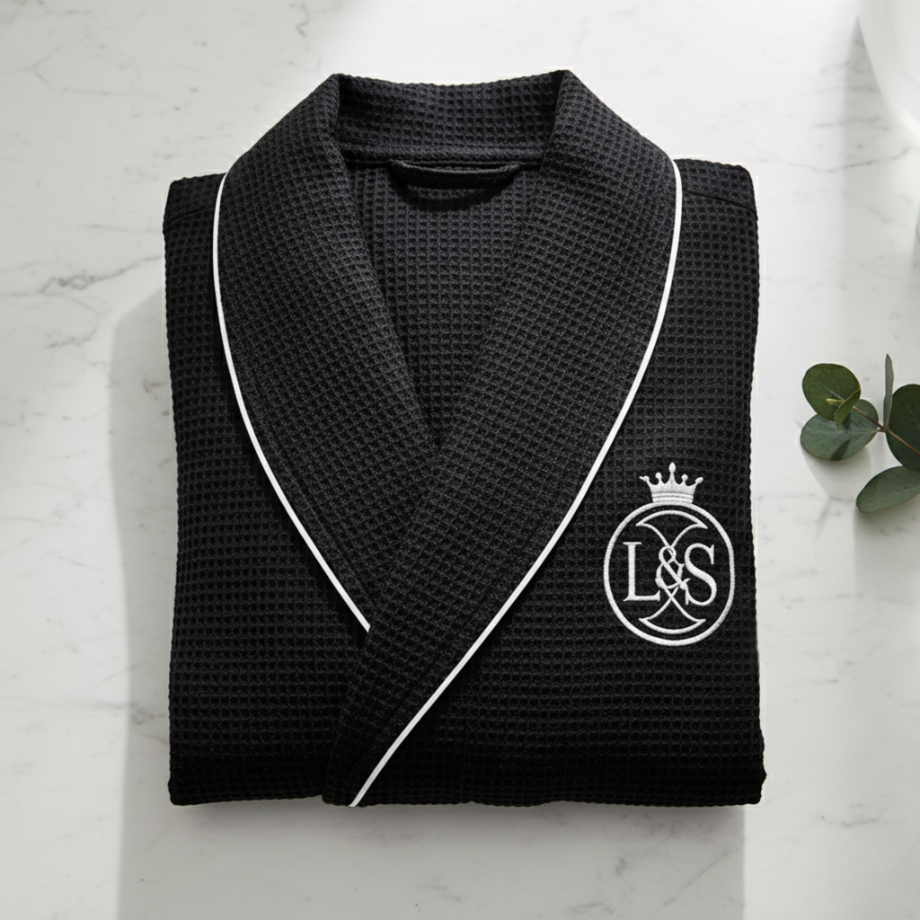 Peignoir gaufré de qualité supérieure pour homme