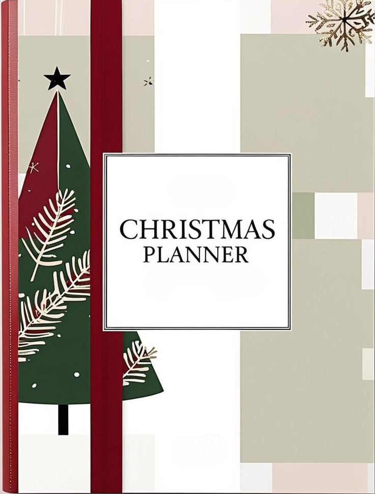 Planificateur de Noël à imprimer - Organisateur de vacances de 84 pages