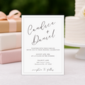 Minimalist Wedding Invitation Template | Editable in Canva | Instant Download | Modern Printable Invite | 5x7 Wedding Invitation