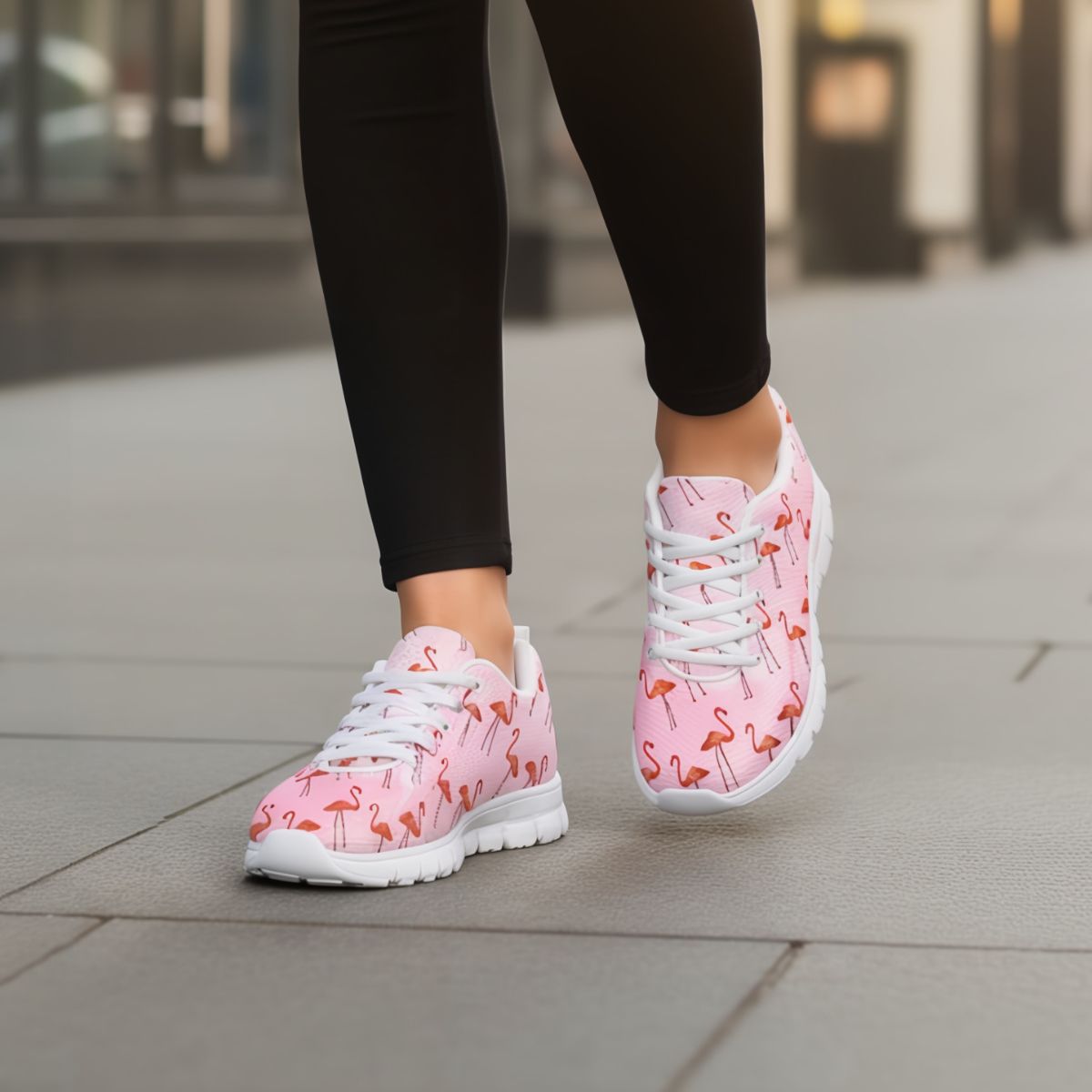 Baskets classiques flamant rose