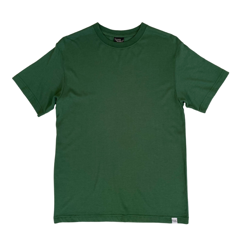 T-shirt à manches courtes pour homme en viscose de bambou/coton biologique - Lot de 5 couleurs assorties