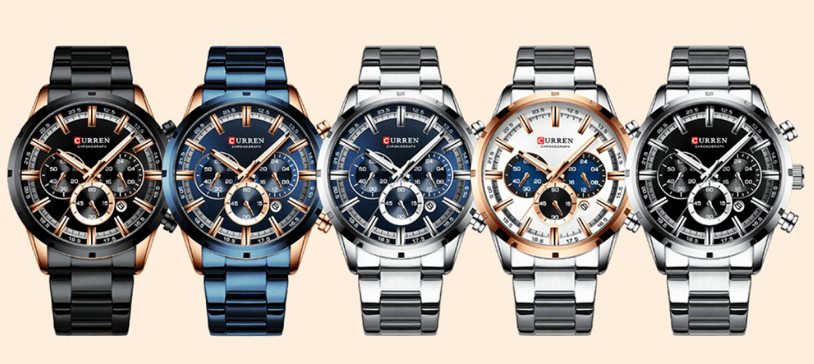 Montre de sport étanche en acier inoxydable pour homme avec chronomètre et affichage de la date spécial, design unique, cadeau parfait