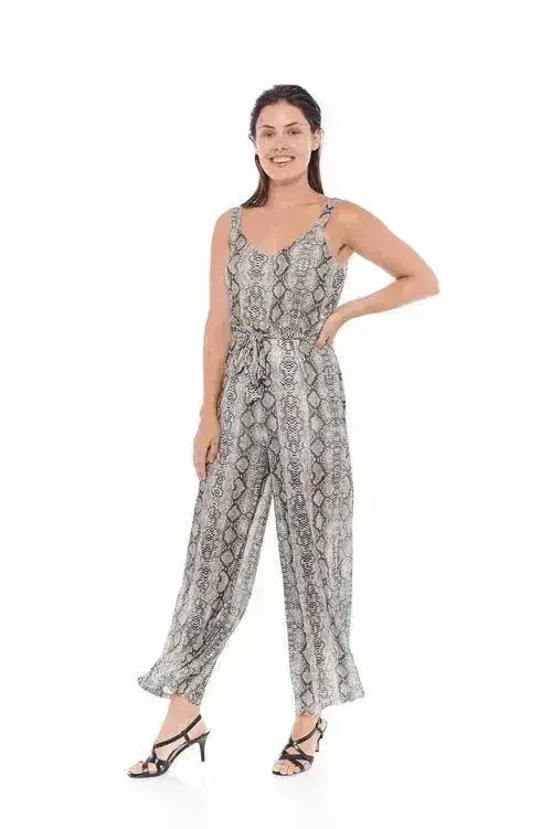 LA COMBINAISON BRUNE SERPENT EN BEIGE ET MARRON