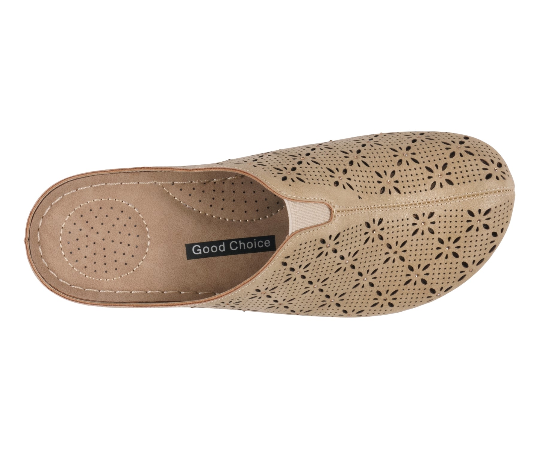Ballerine plate beige Vale pour femme