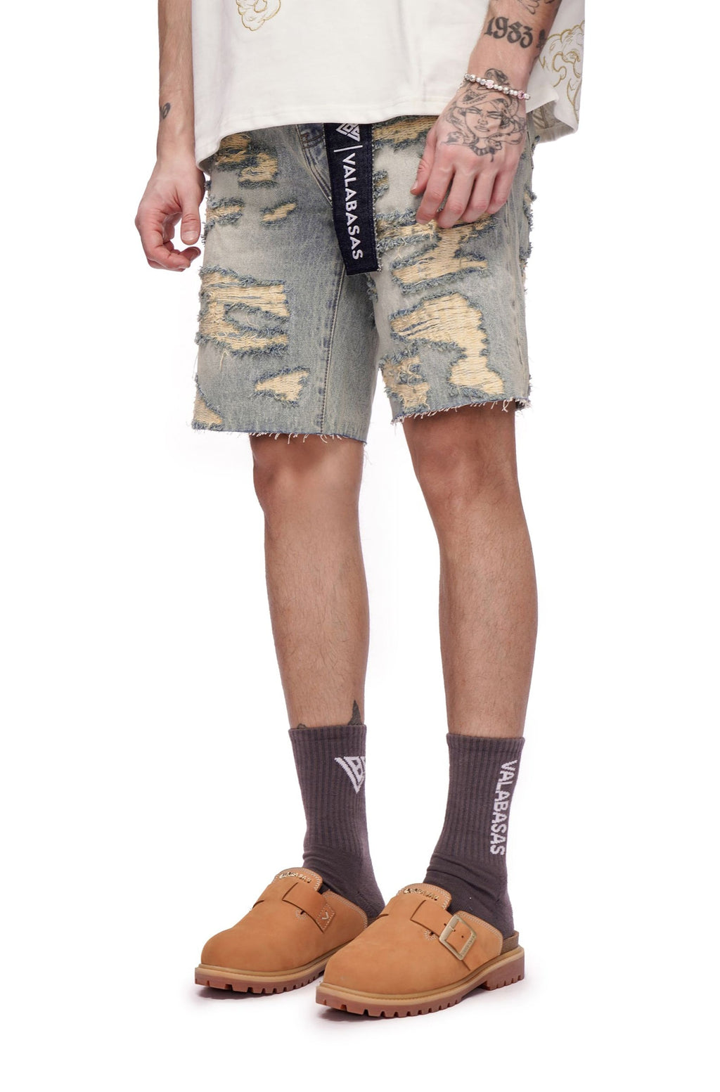 Jorts Incisés Valabasas - Délavage Vintage