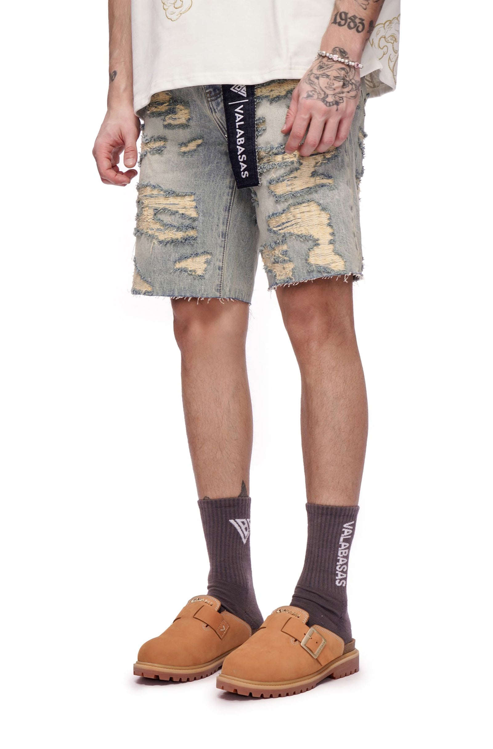 Jorts Incisés Valabasas - Délavage Vintage