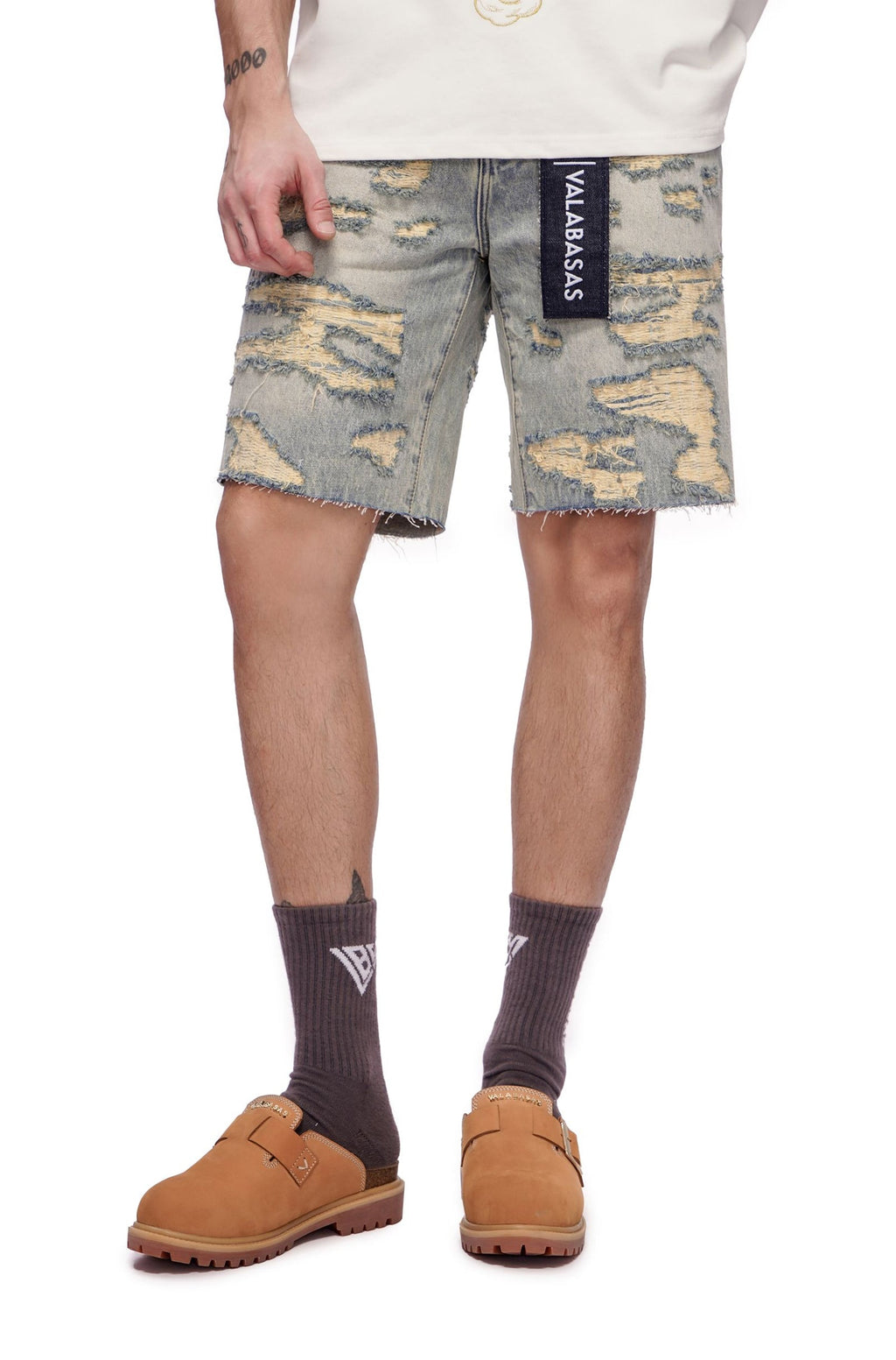 Jorts Incisés Valabasas - Délavage Vintage