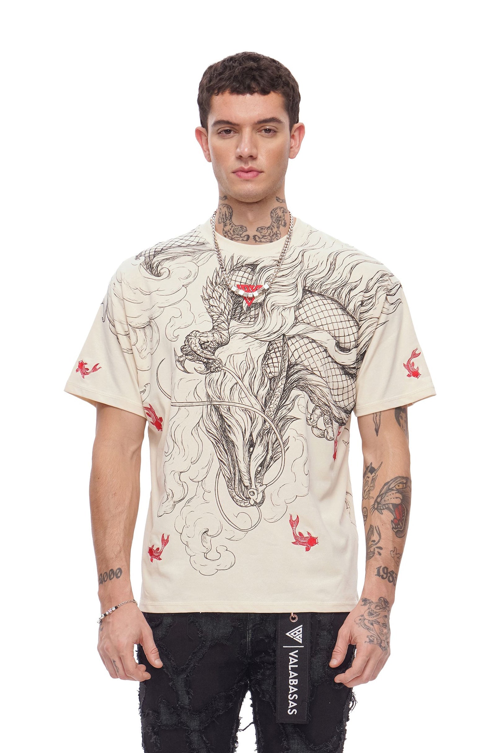 T-shirt Valabasas Mythic Flow - Beige