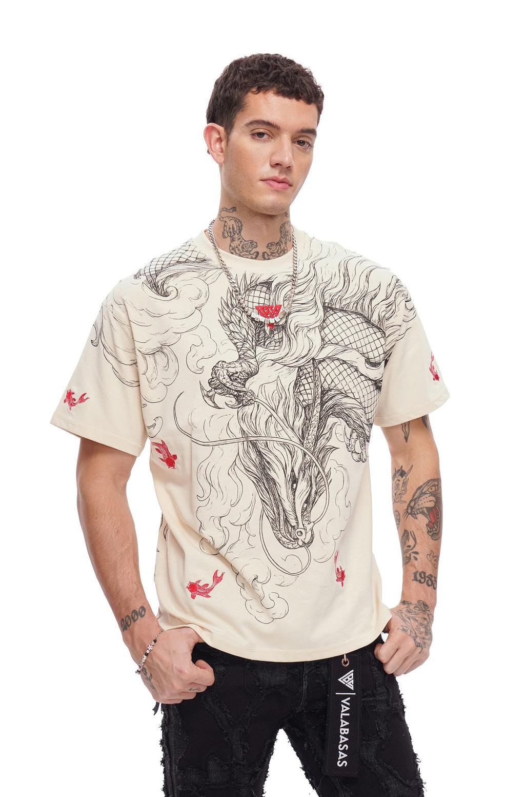 T-shirt Valabasas Mythic Flow - Beige