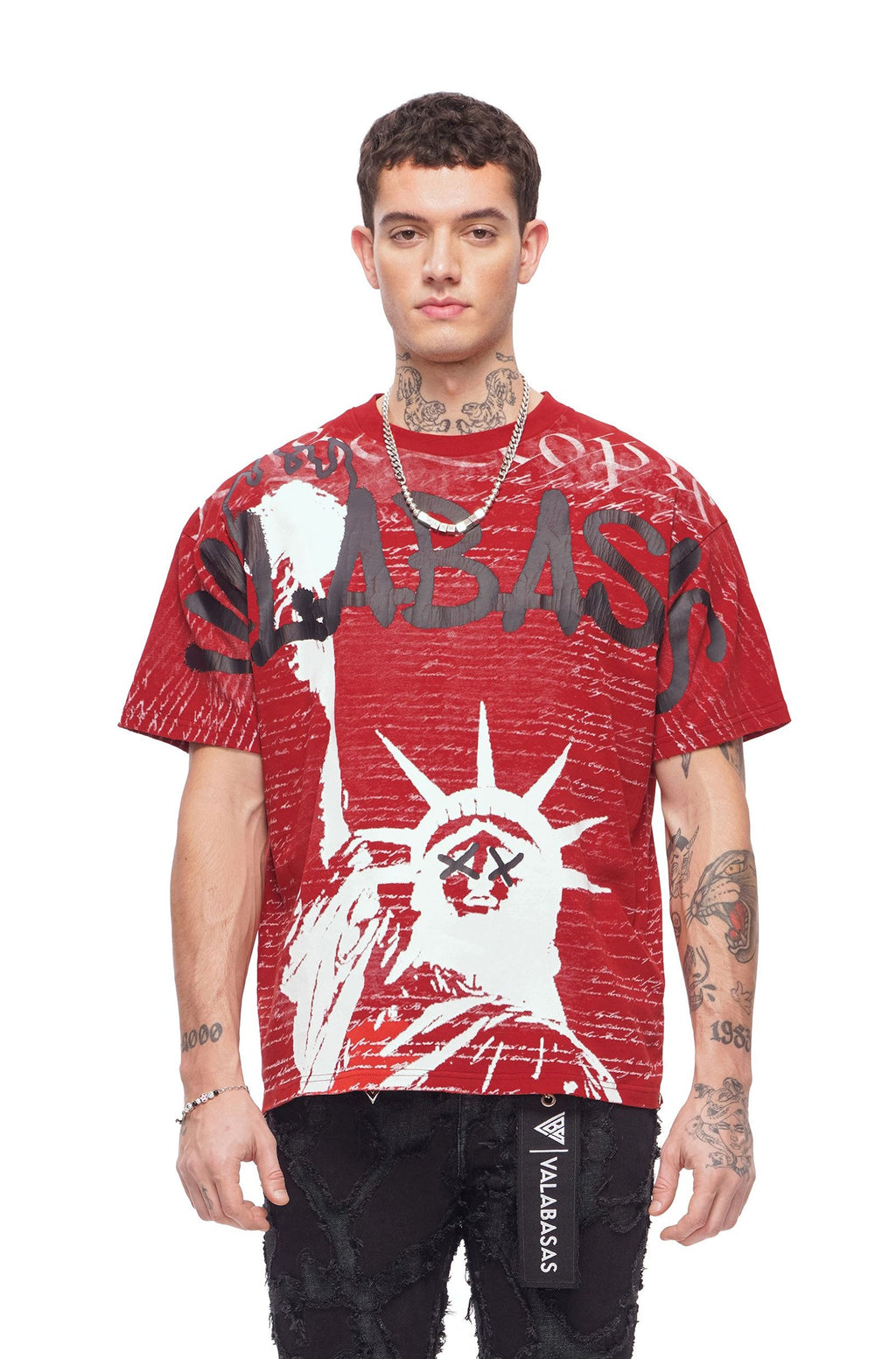 T-shirt Valabasas Freedom - Rouge rustique