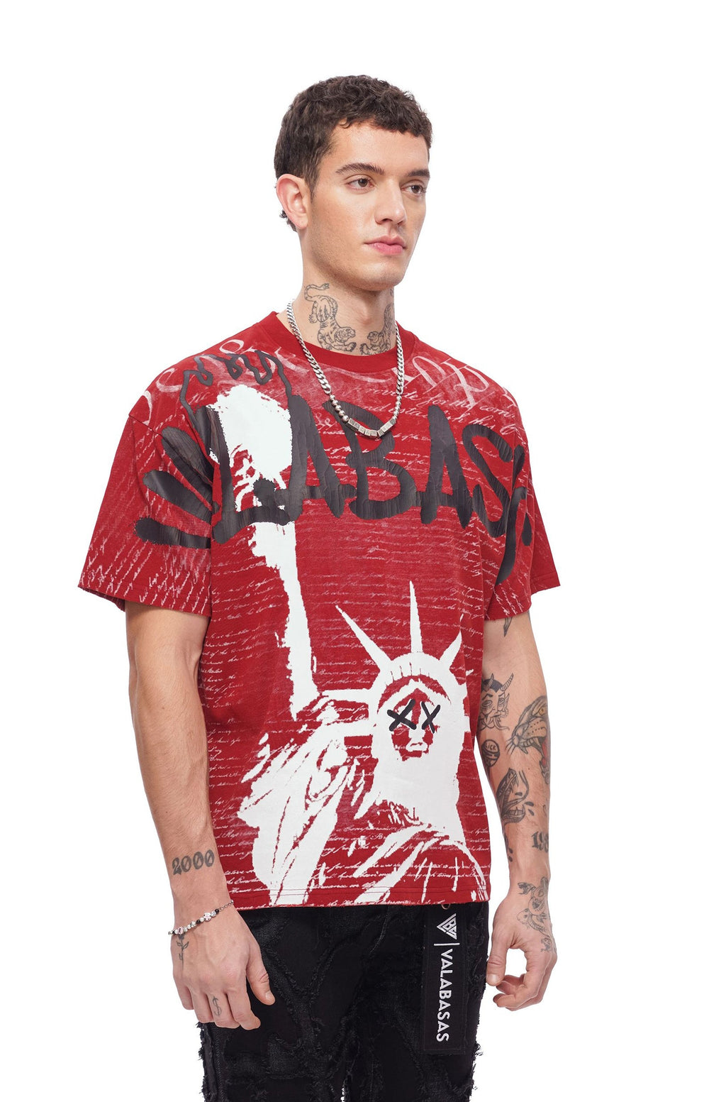 T-shirt Valabasas Freedom - Rouge rustique