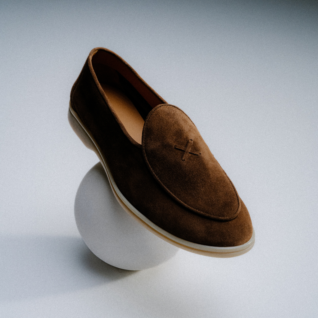 Men's Dark Brown Suede Viaggio Loafer