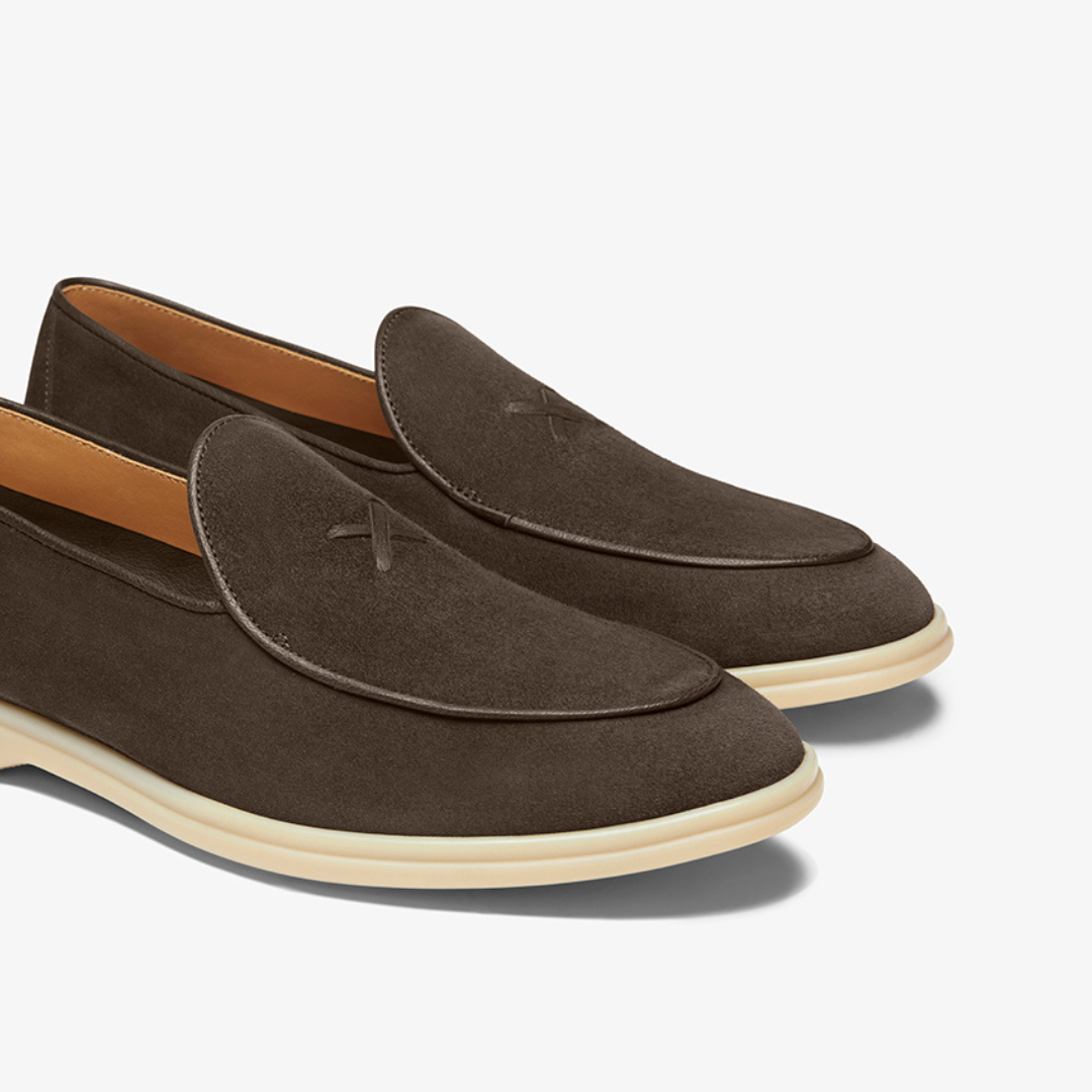 Men's Dark Brown Suede Viaggio Loafer