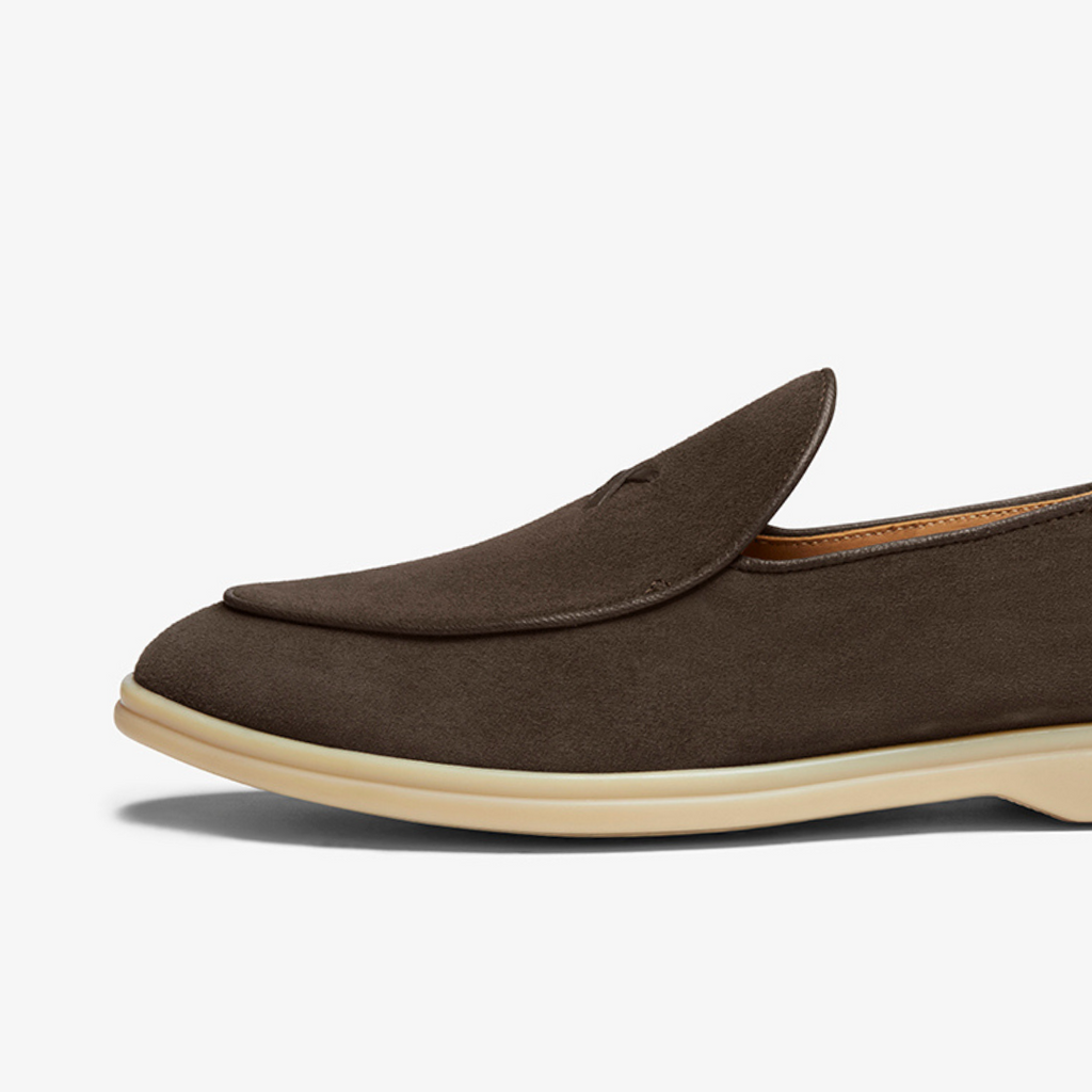 Men's Dark Brown Suede Viaggio Loafer