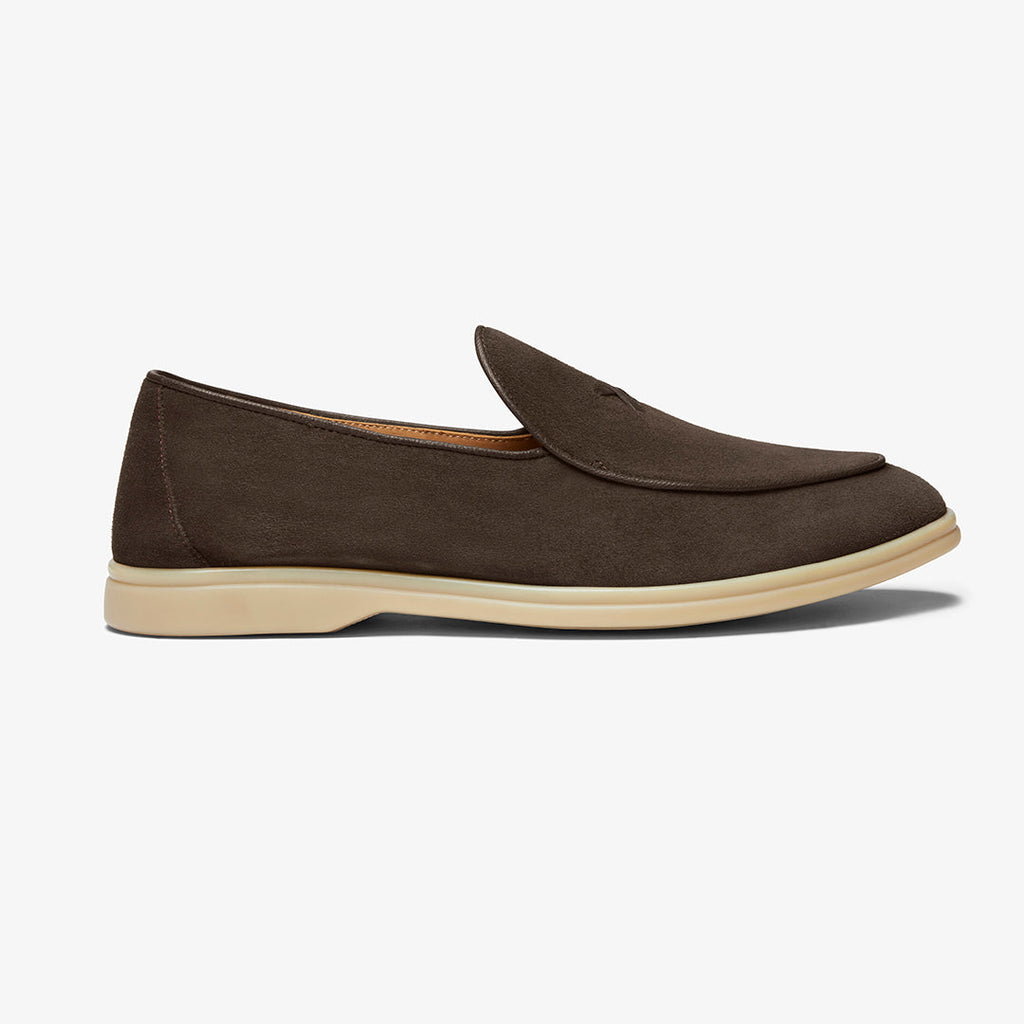 Men's Dark Brown Suede Viaggio Loafer